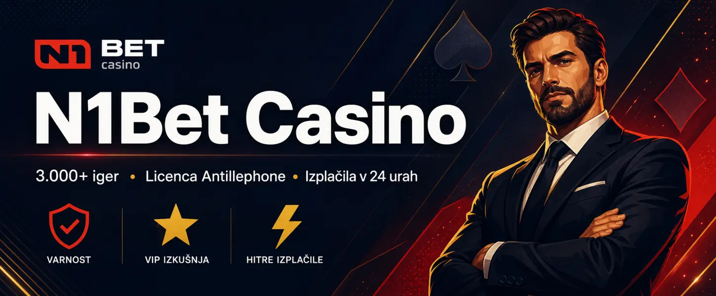 N1Bet Casino pregled 2026 – 3000+ iger, licenca Antillephone, izplačila v 24 urah